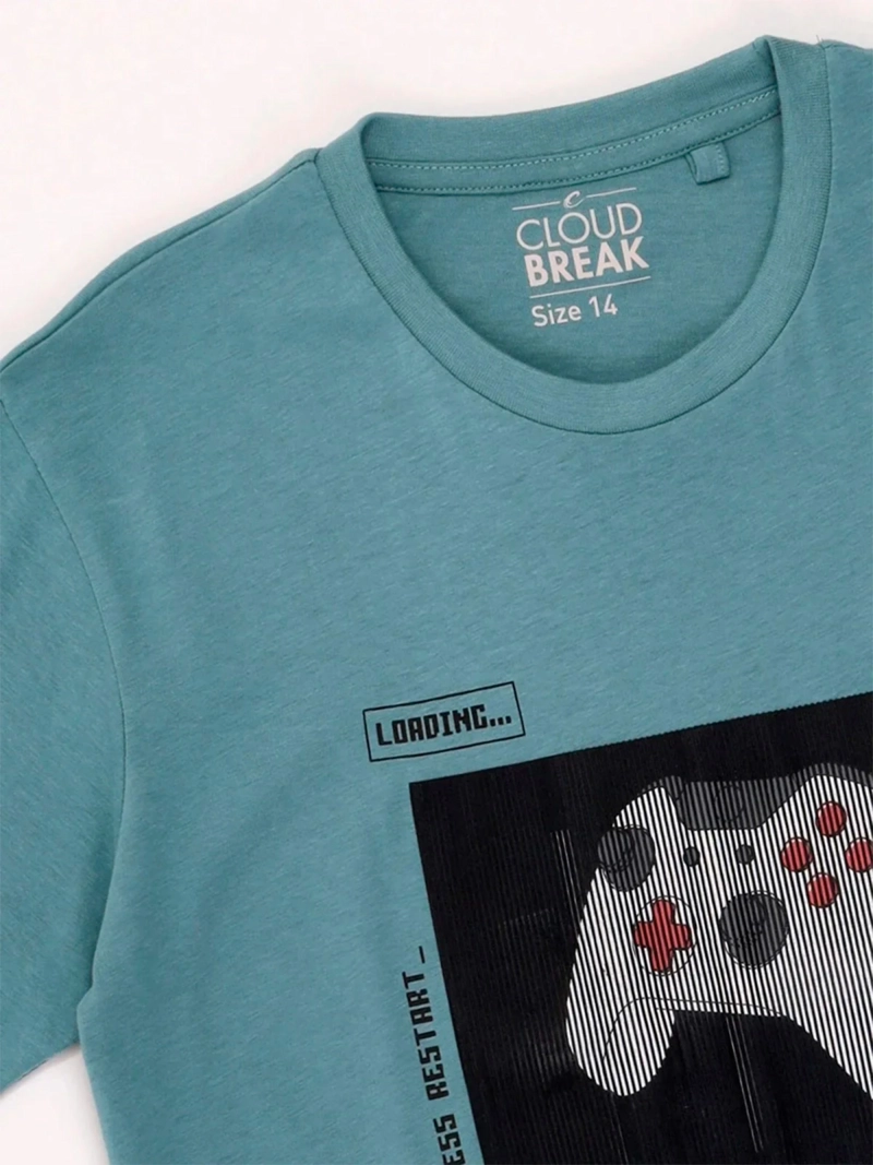 POLERA NIÑO CLOUDBREAK MANGA CORTA ALGODÓN - 5