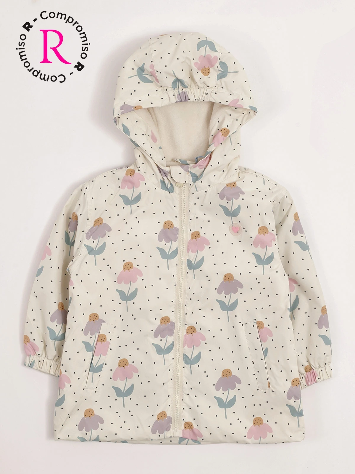 CHAQUETA NIÑA BABY HARVEST CORTAVIENTO CAPUCHA ESTAMPADO - 3