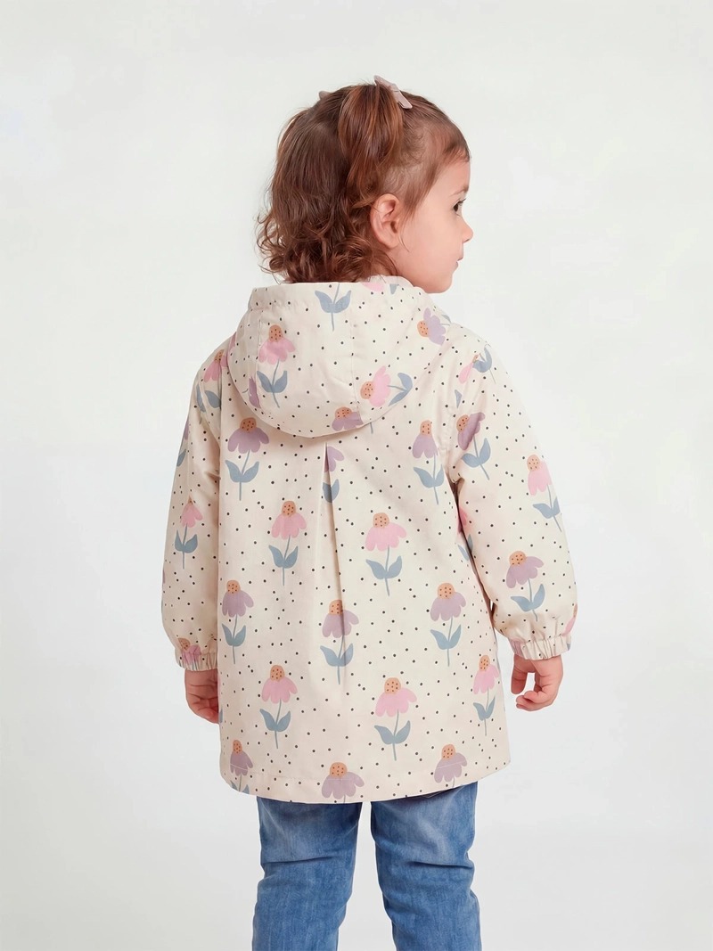 CHAQUETA NIÑA BABY HARVEST CORTAVIENTO CAPUCHA ESTAMPADO - 2