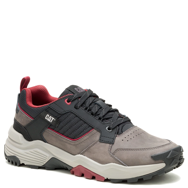 ZAPATILLAS HOMBRE CATERPILLAR URBANAS GRIS GRAPPLE LEATHER CUERO - 1