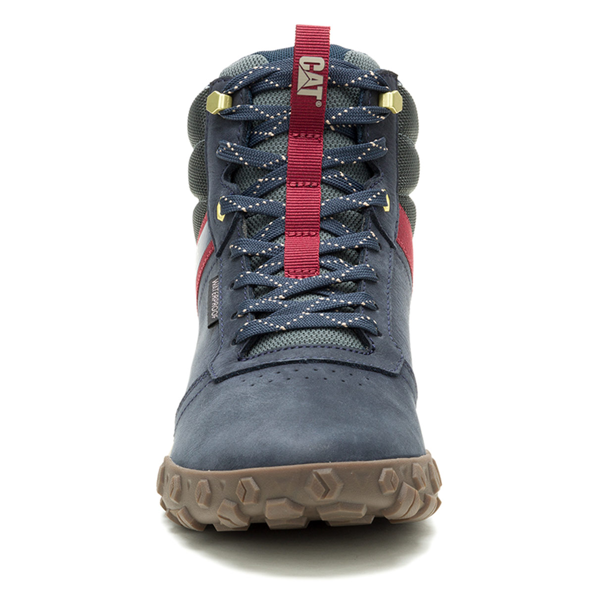 ZAPATILLAS HOMBRE CAT URBANAS AZUL HEX READY MID WP CUERO - 3