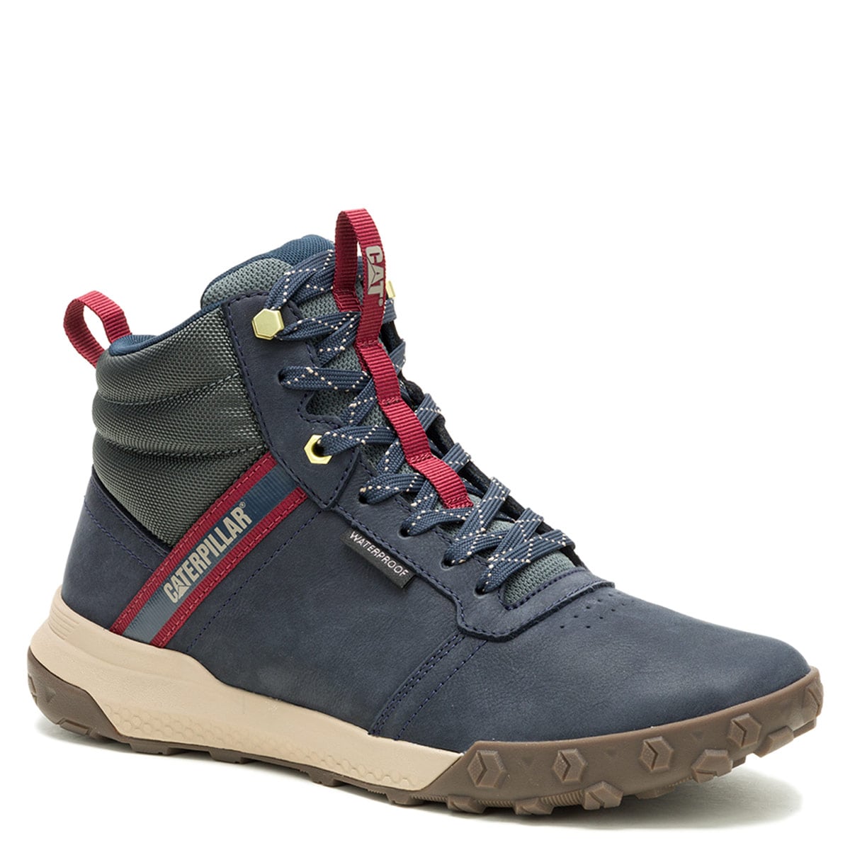 ZAPATILLAS HOMBRE CAT URBANAS AZUL HEX READY MID WP CUERO - 2