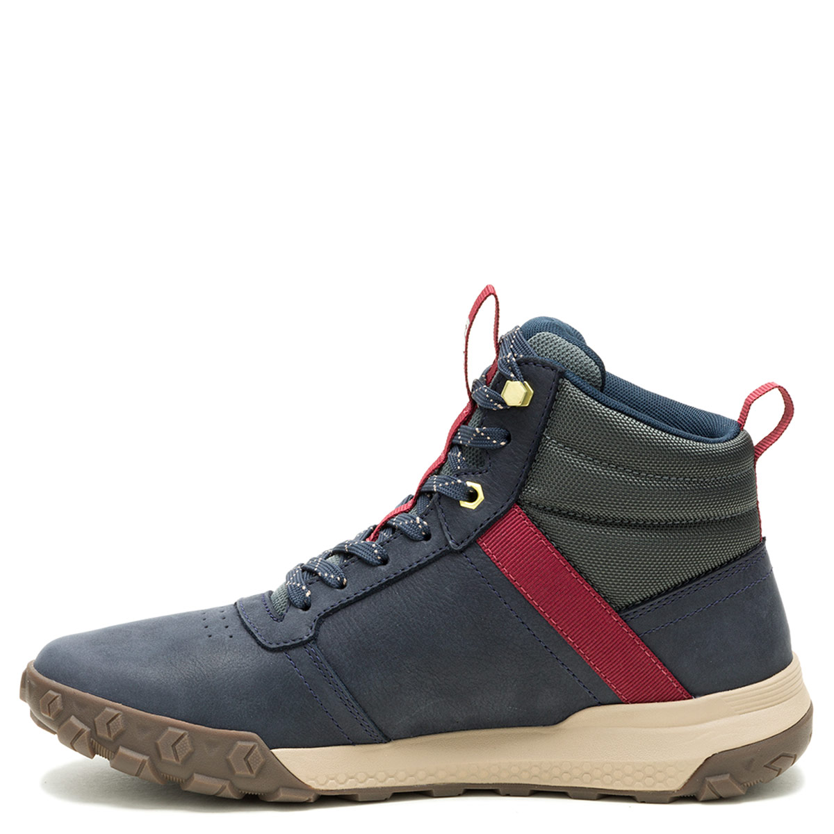 ZAPATILLAS HOMBRE CAT URBANAS AZUL HEX READY MID WP CUERO - 4