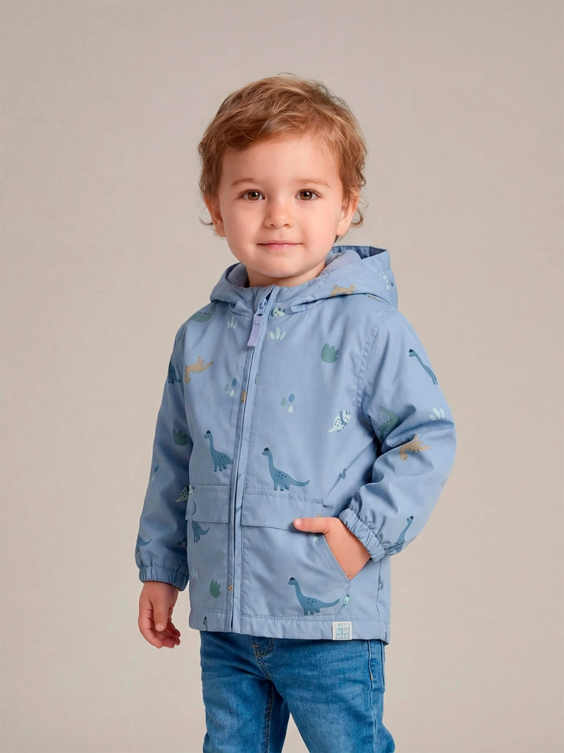 CHAQUETA NIÑO BABY HARVEST ESTAMPADA CAPUCHA - 1