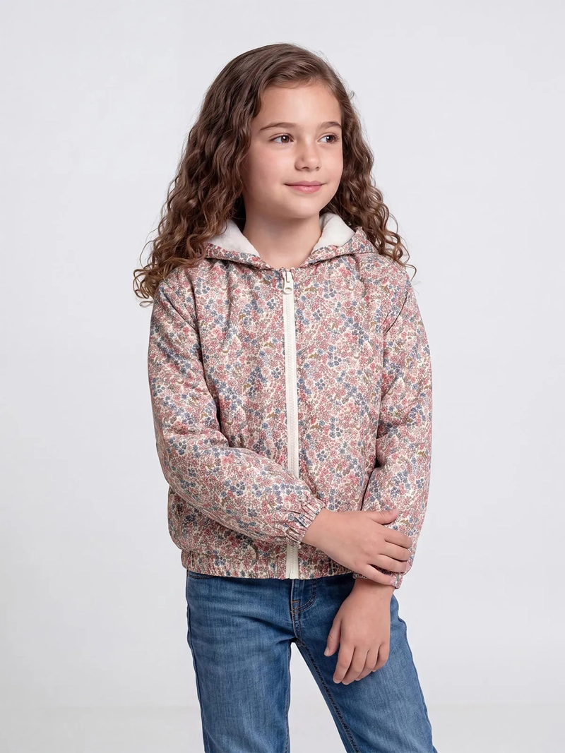 CHAQUETA NIÑA HARVEST ALGODÓN CORTAVIENTO POLAR - 1