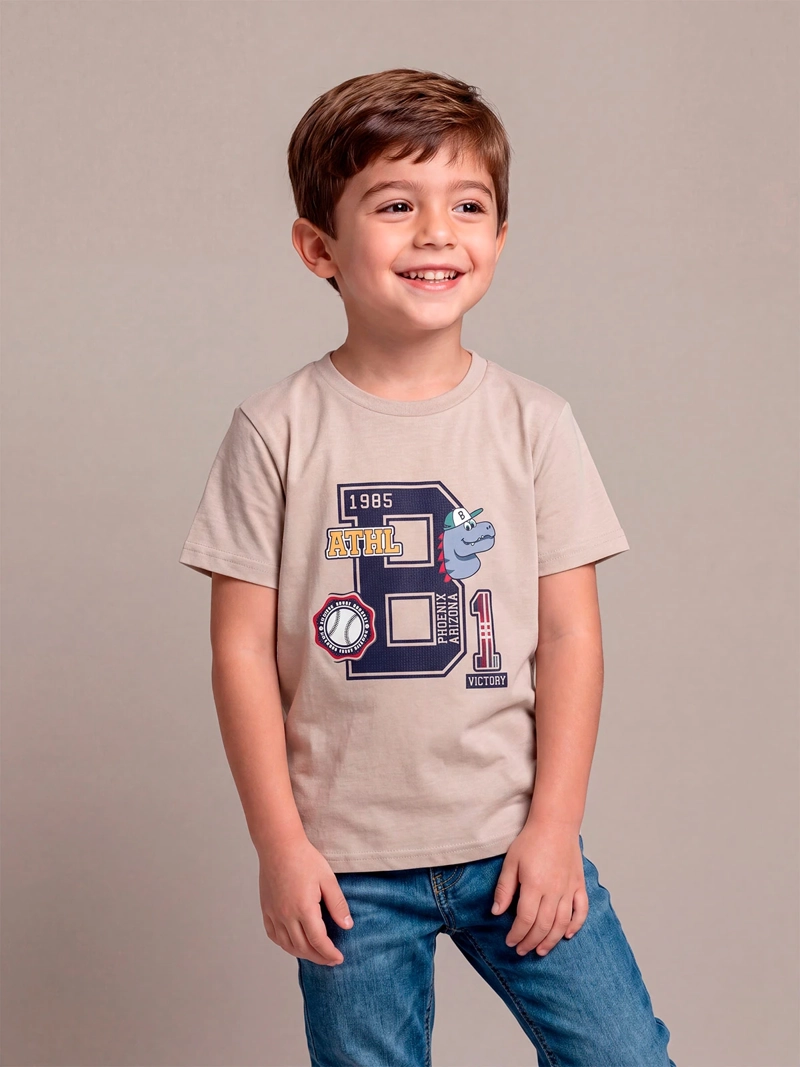 POLERA MANGA CORTA NIÑO HARVEST