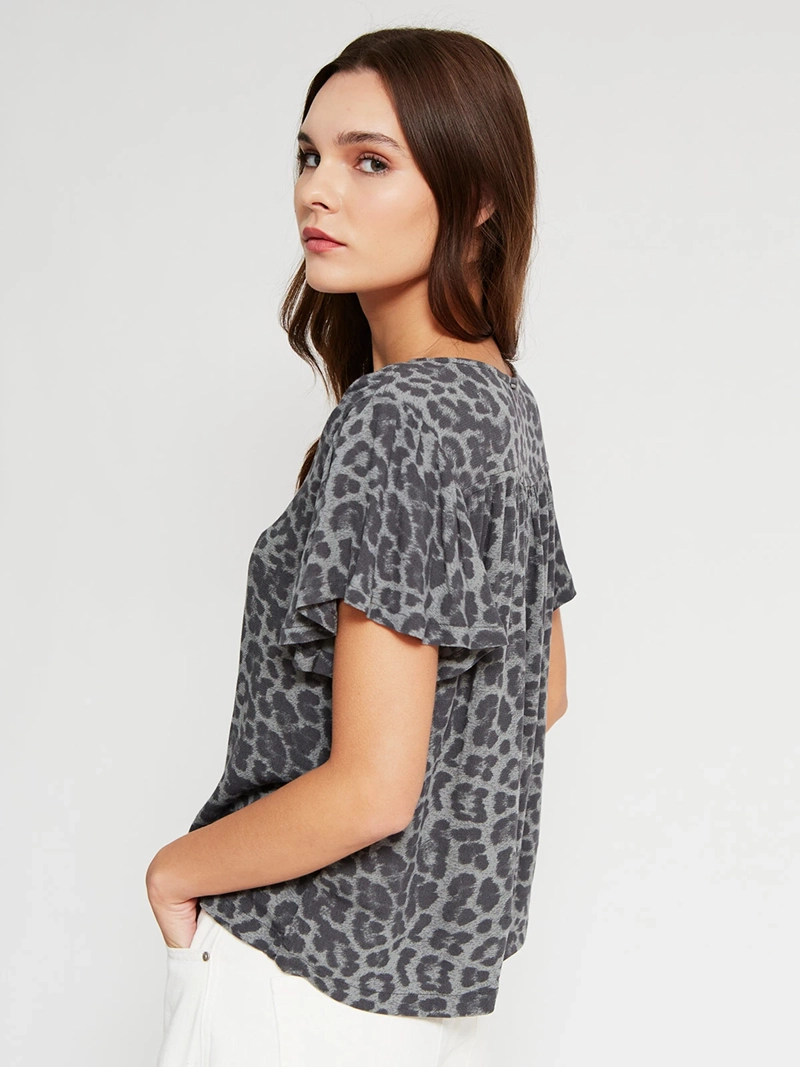 BLUSA MUJER BARBADOS MANGA CORTA ESTAMPADA - 2