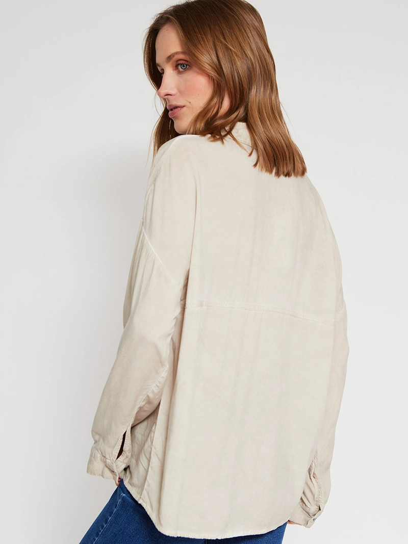BLUSA MUJER TATIENNE MANGA LARGA BOLSILLO LENTEJUELAS - 3