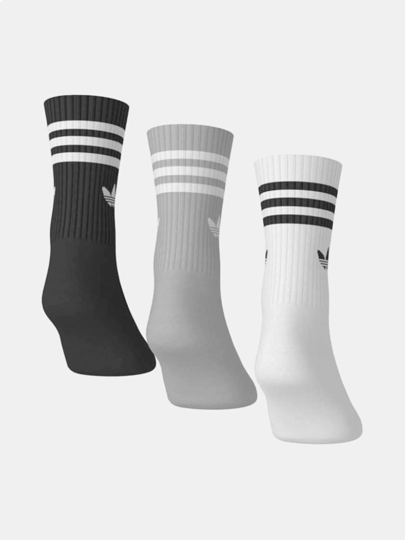 PACK X3 CALCETINES MUJER ADIDAS MEDIA PANTORRILLA TRES TIRAS - 4