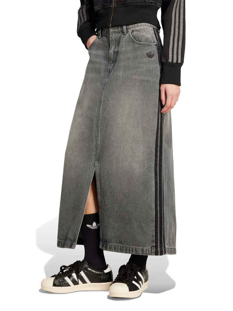 FALDA MUJER ADIDAS ALGODÓN LÁPIZ TEJIDO DENIM - 2