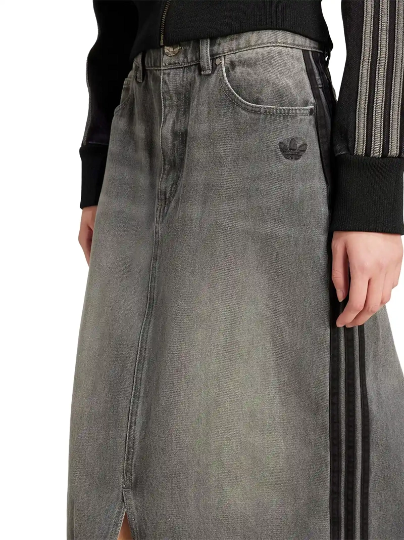 FALDA MUJER ADIDAS ALGODÓN LÁPIZ TEJIDO DENIM - 4