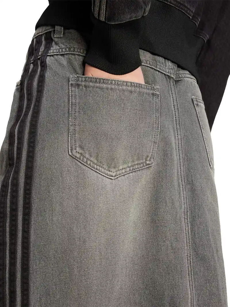 FALDA MUJER ADIDAS ALGODÓN LÁPIZ TEJIDO DENIM - 5