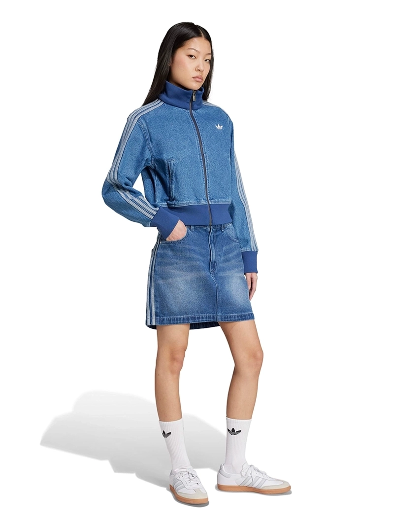 FALDA MUJER ADIDAS ALGODÓN MINI DENIM 3 TIRAS - 1