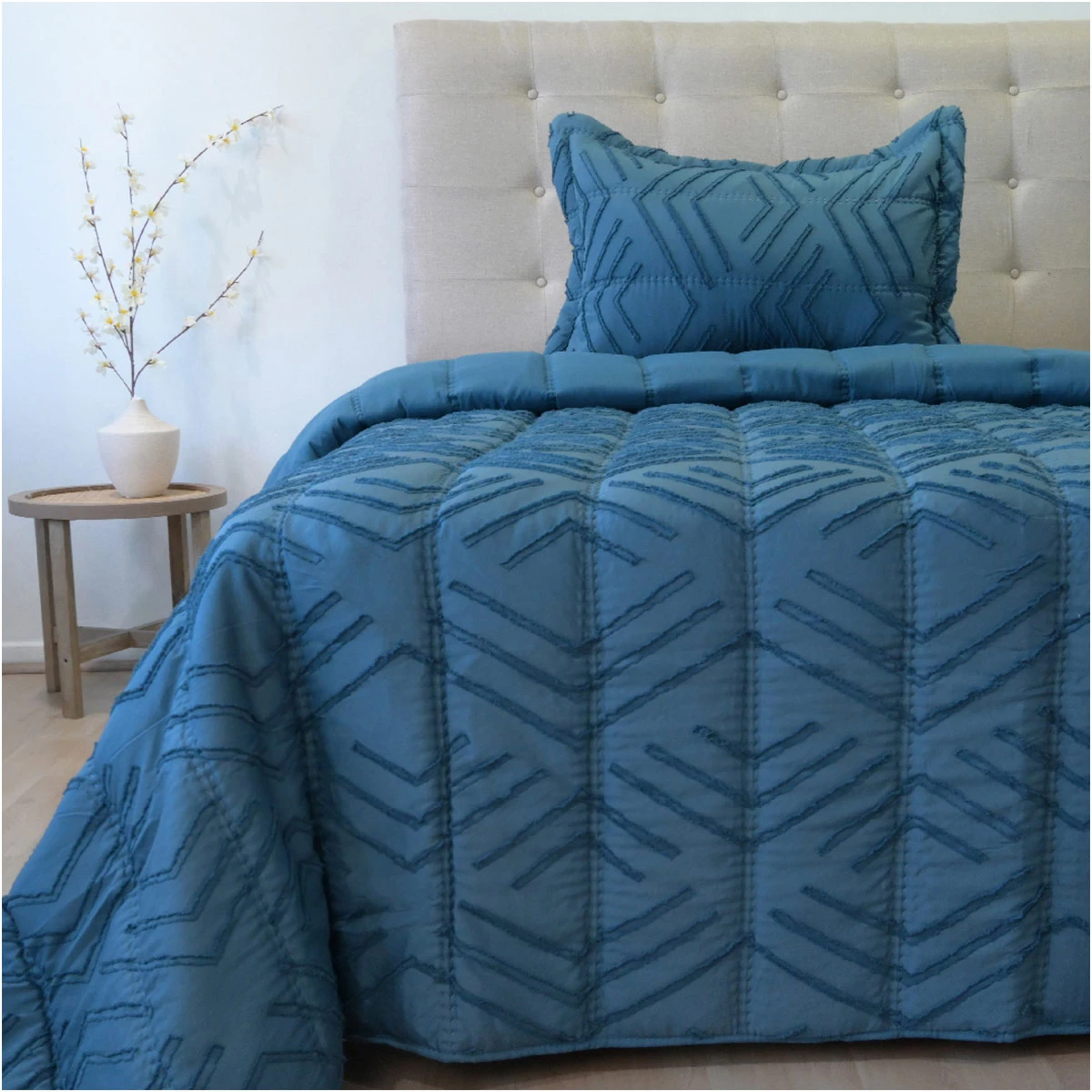 PLUMÓN DORAL TOUCH NEBULA 1.5 PLAZAS AZUL - 1