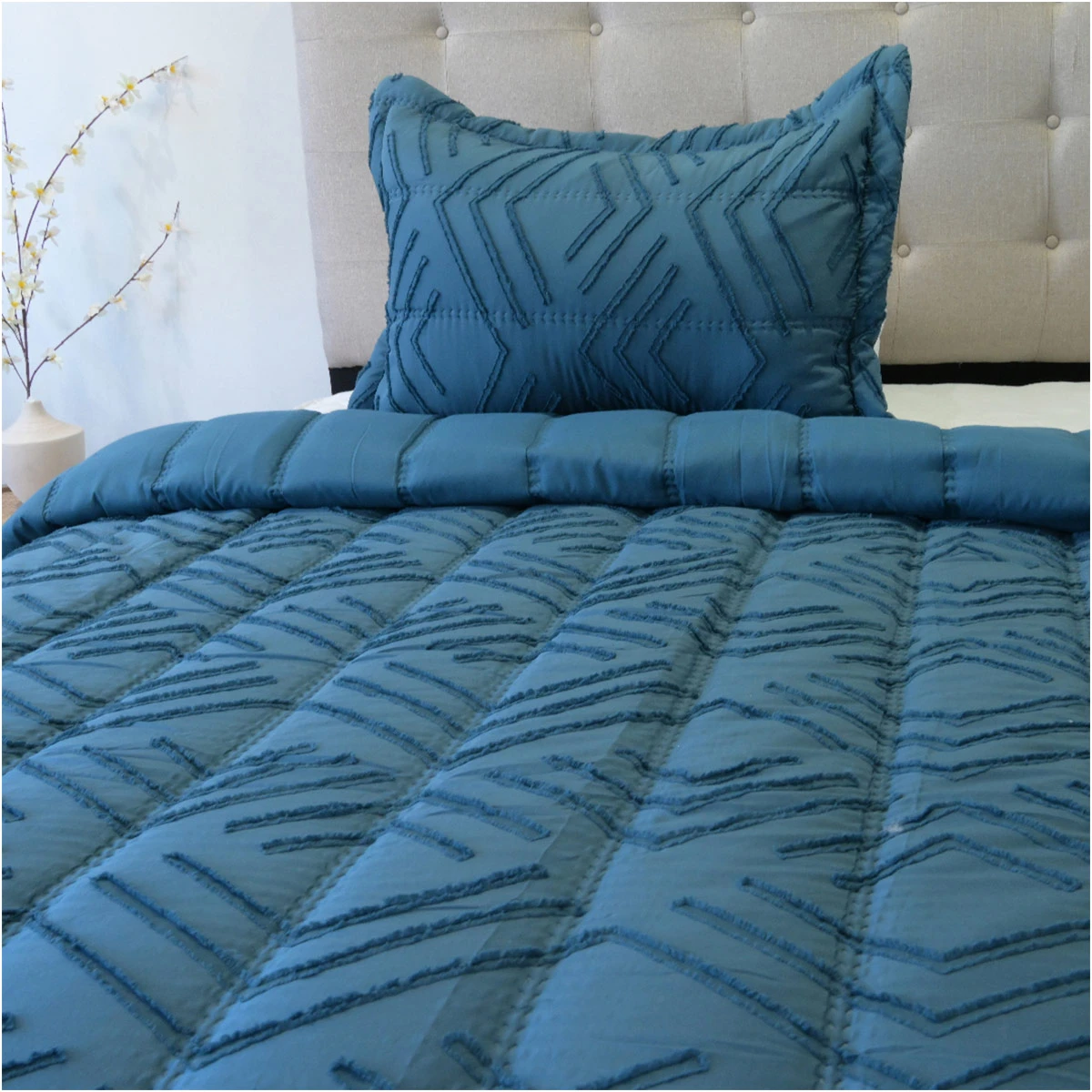 PLUMÓN DORAL TOUCH NEBULA 1.5 PLAZAS AZUL - 2