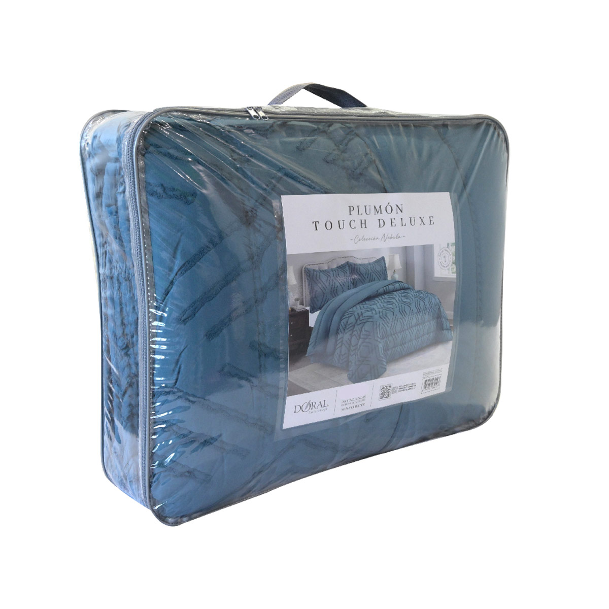 PLUMÓN DORAL TOUCH NEBULA 1.5 PLAZAS AZUL - 4