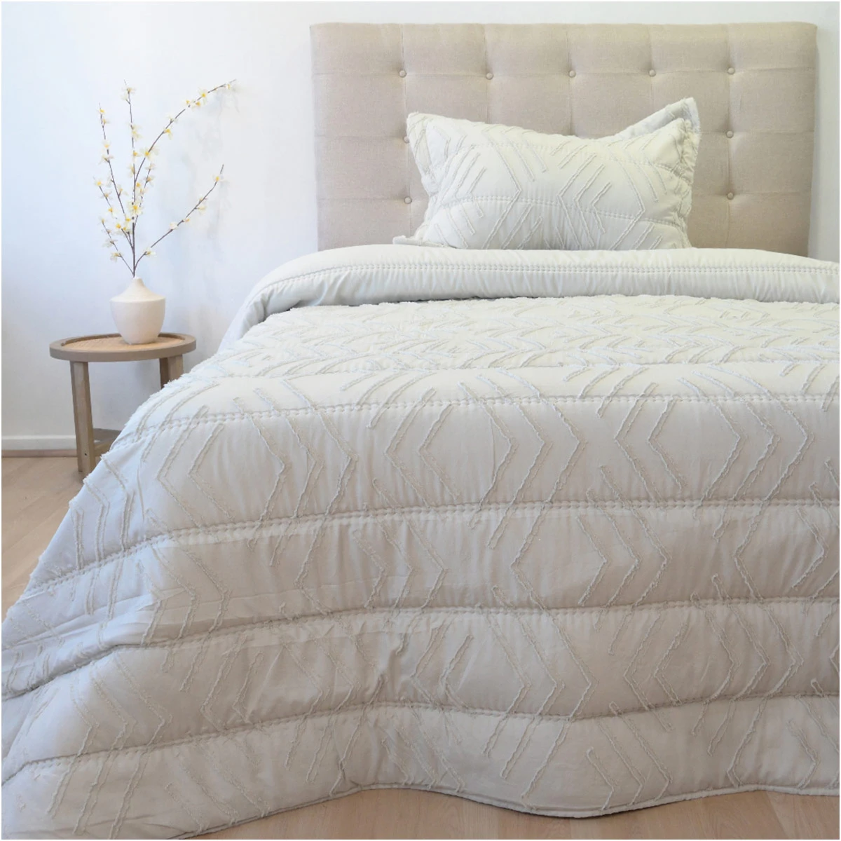 PLUMÓN DORAL TOUCH NEBULA 1.5 PLAZAS BEIGE - 1