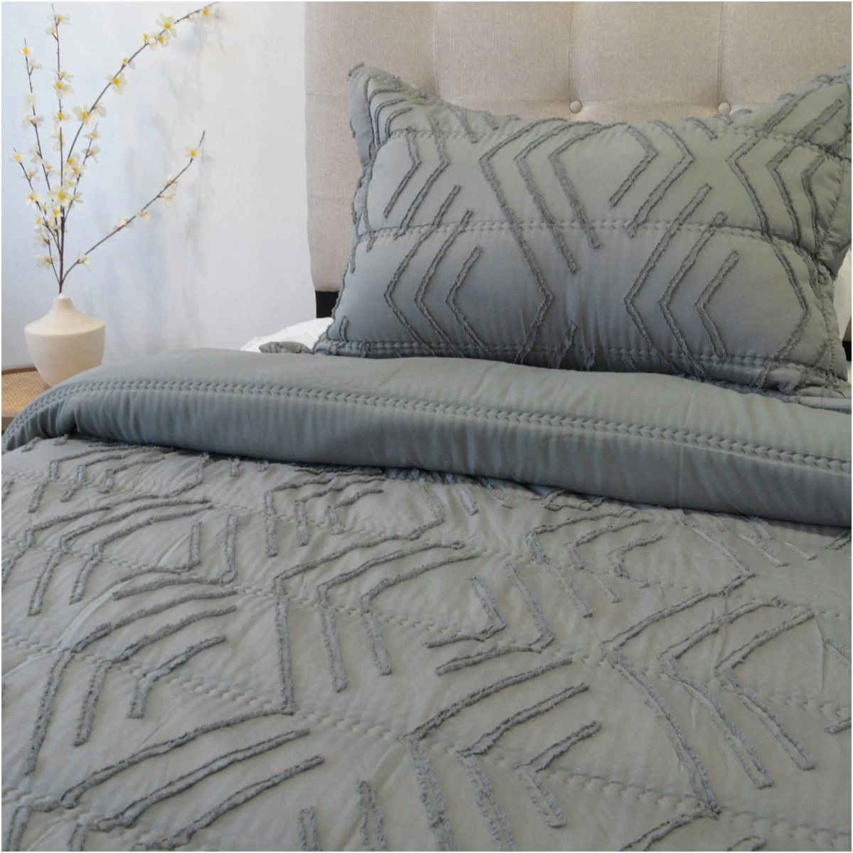 PLUMÓN DORAL TOUCH NEBULA 1.5 PLAZAS GRIS  - 2