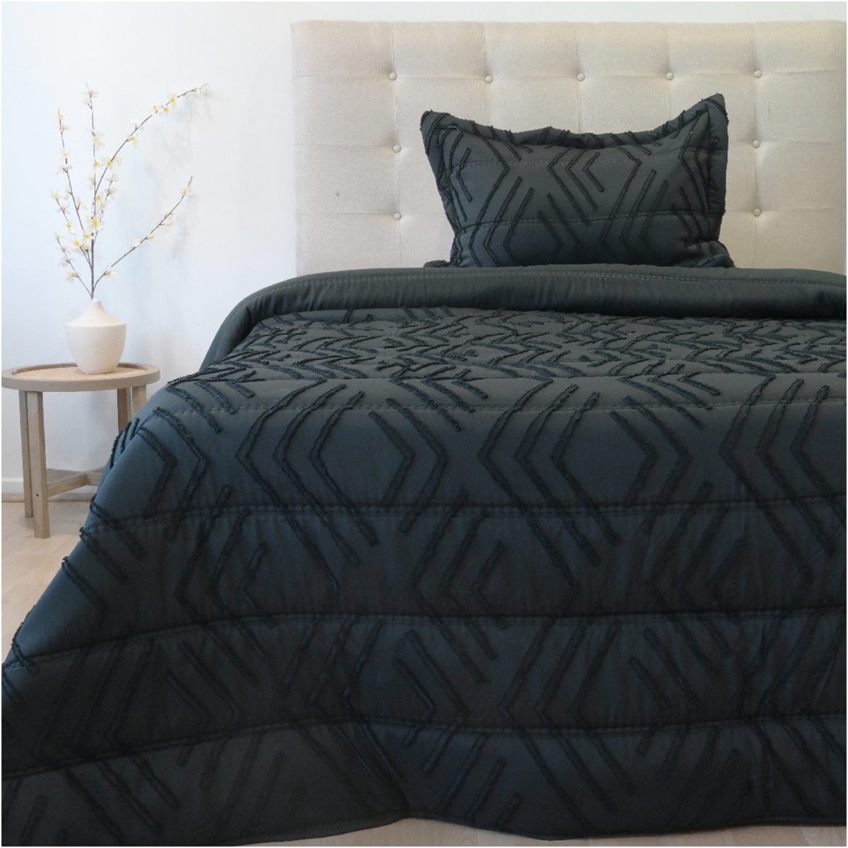 PLUMÓN DORAL TOUCH NEBULA 1.5 PLAZAS NEGRO  - 1