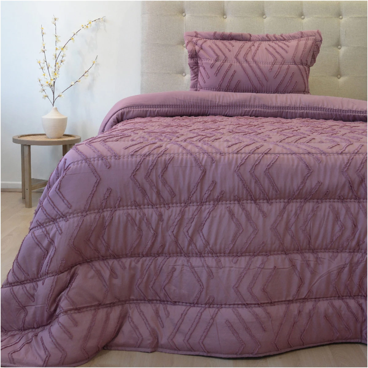 PLUMÓN DORAL TOUCH NEBULA 1.5 PLAZAS ROSA  - 1