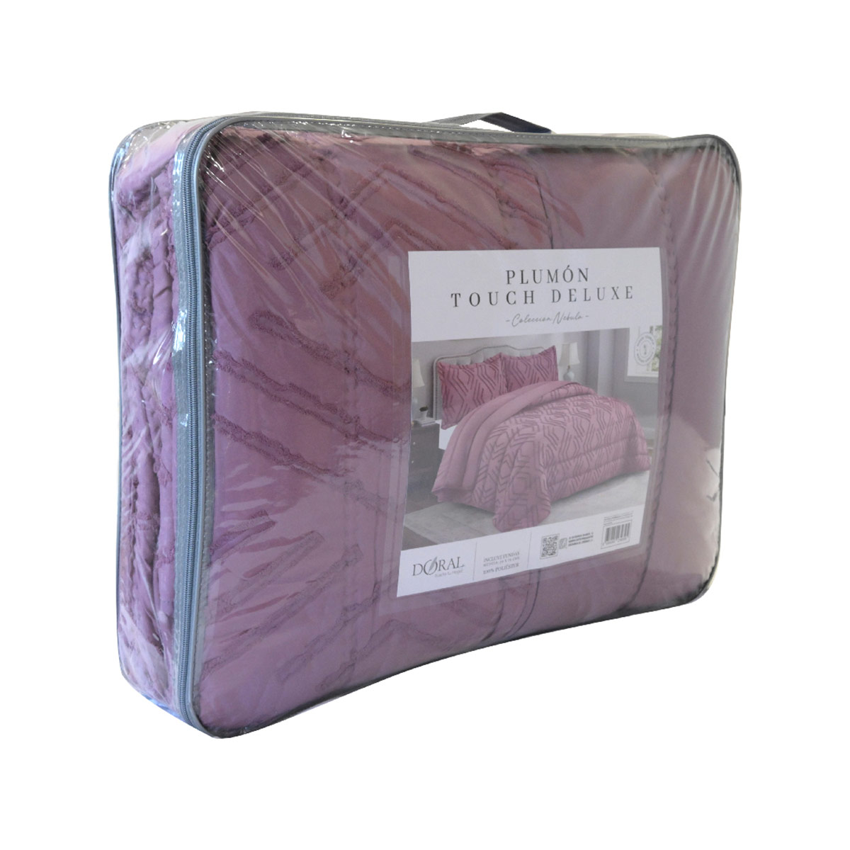 PLUMÓN DORAL TOUCH NEBULA 1.5 PLAZAS ROSA  - 4