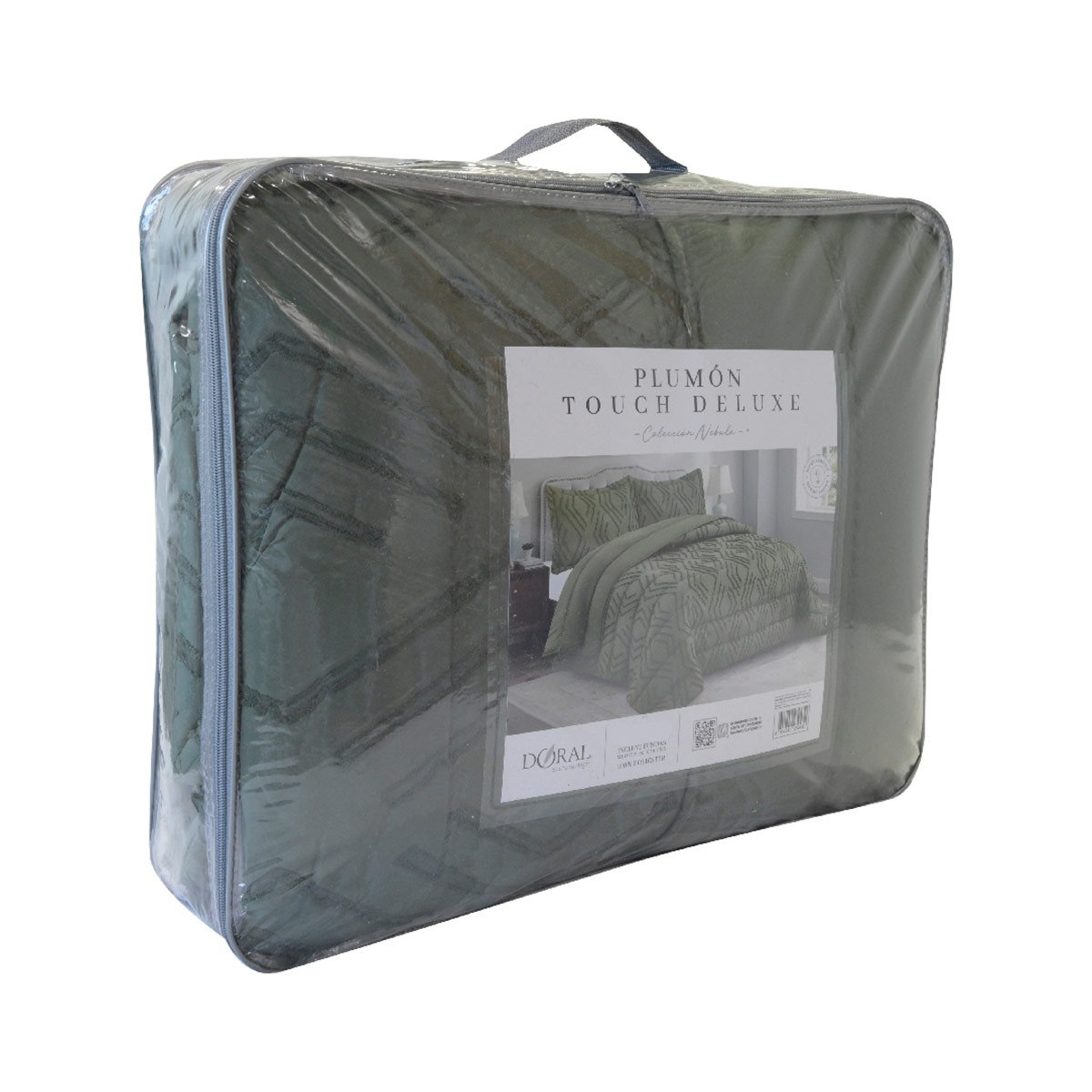 PLUMÓN DORAL TOUCH NEBULA 1.5 PLAZAS VERDE  - 4