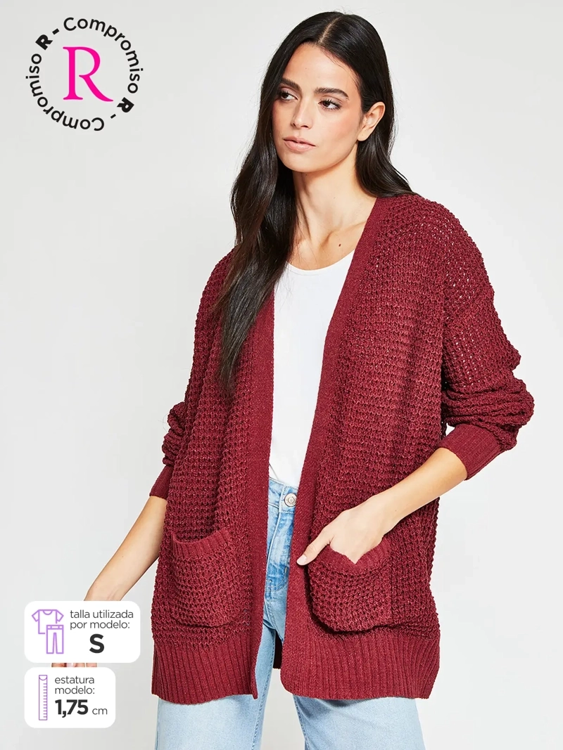 CARDIGAN MUJER BARBADOS BRILLOS - 1