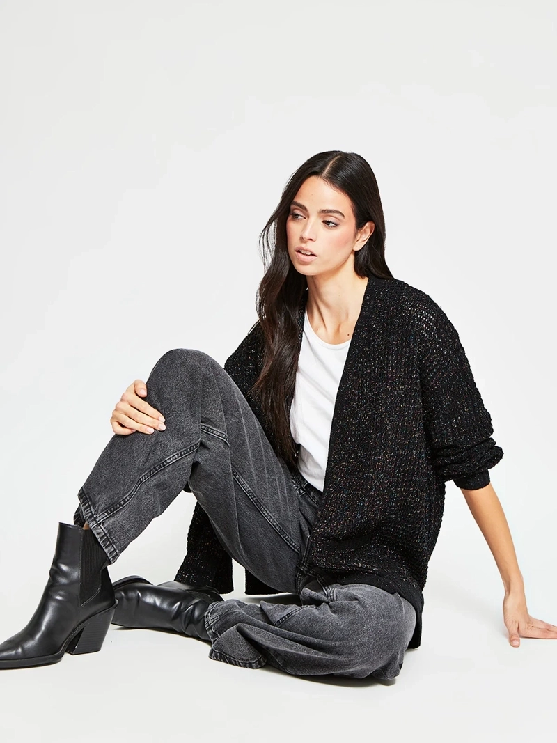 CARDIGAN MUJER BARBADOS BRILLOS - 5