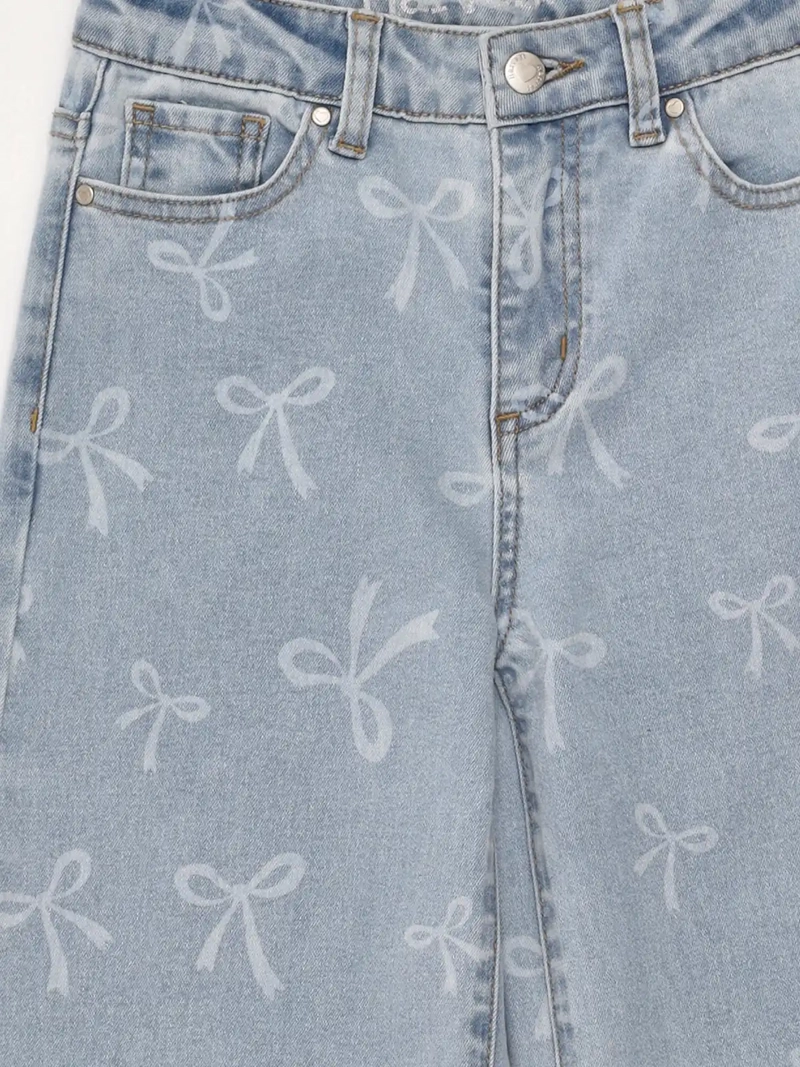 JEANS NIÑA HARVEST ALGODÓN WIDE PRINT - 5