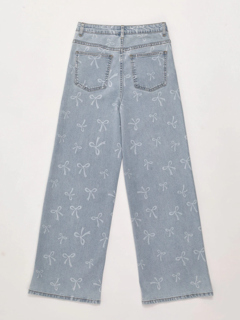 JEANS NIÑA INDEX TEEN ALGODÓN WIDE PRINT - 4