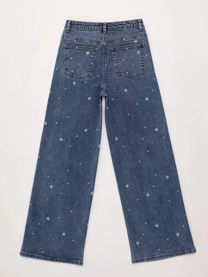 JEANS NIÑA INDEX TEEN ALGODÓN WIDE PRINT - 2