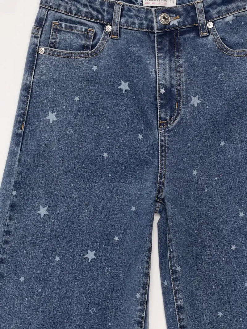 JEANS NIÑA INDEX TEEN ALGODÓN WIDE PRINT - 3