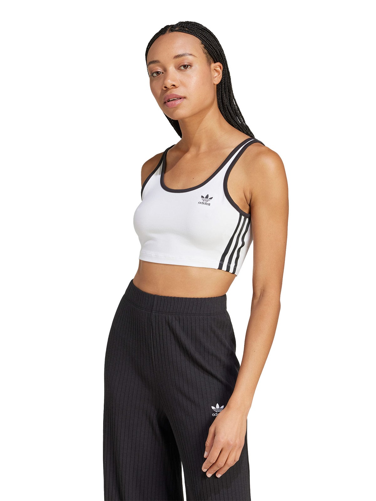 POLERA MUJER ADIDAS ORIGINALS ALGODÓN 3 TIRAS - 2