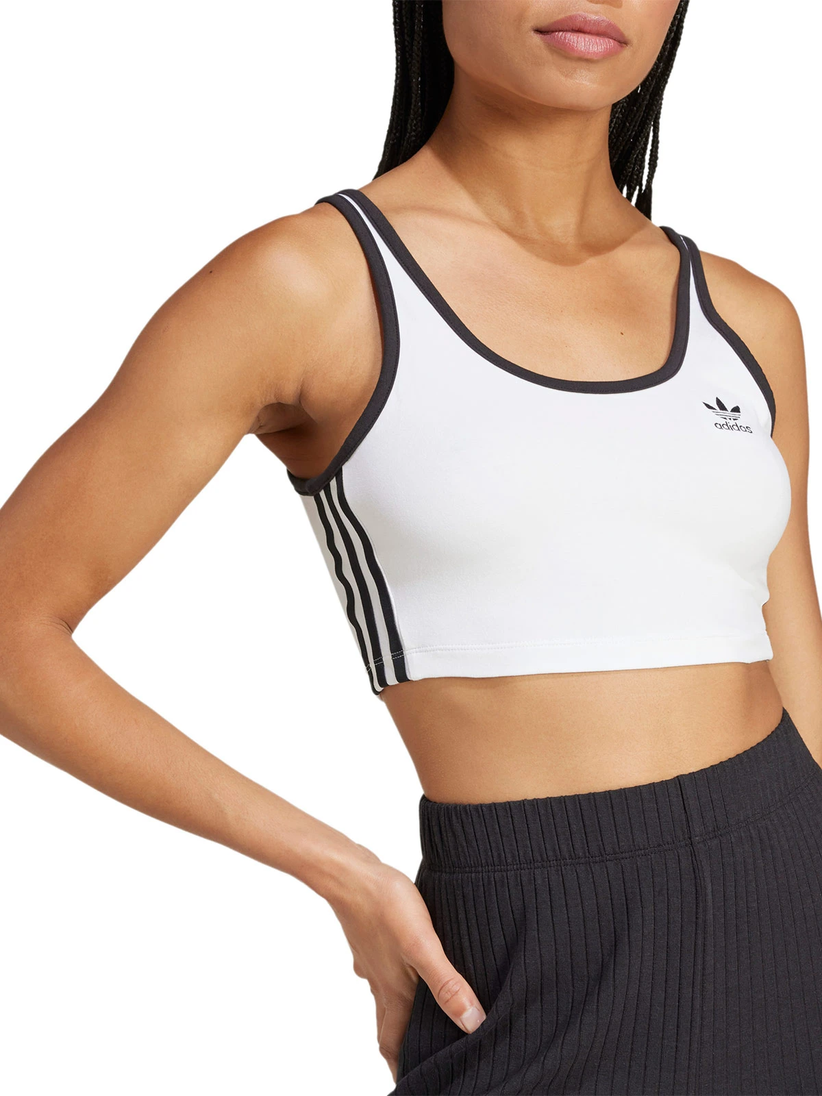 POLERA MUJER ADIDAS ORIGINALS ALGODÓN 3 TIRAS - 4