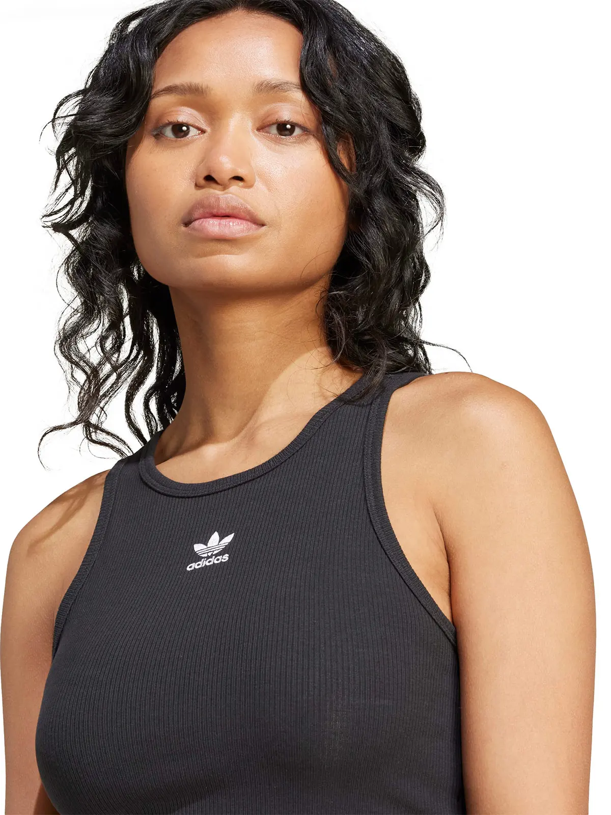 POLERA MUJER ADIDAS ORIGINALS SIN MANGAS ESSENTIALS ACANALADA - 4