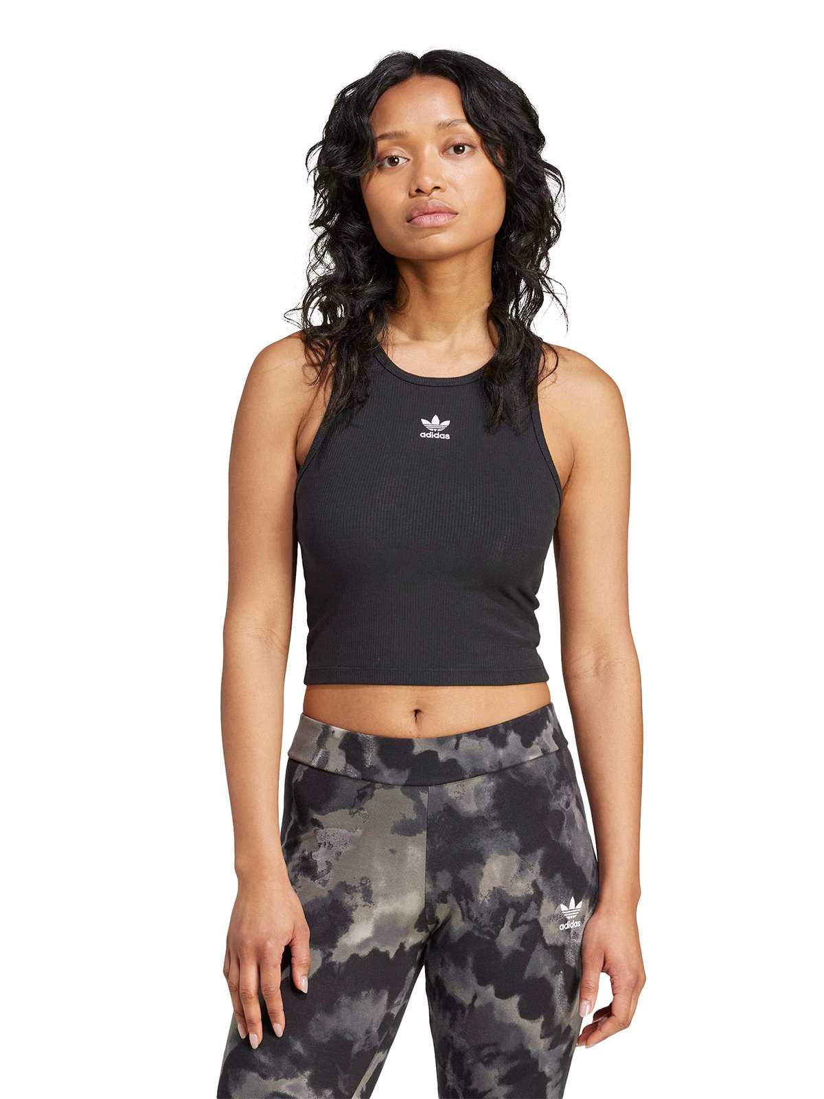 POLERA MUJER ADIDAS ORIGINALS SIN MANGAS ESSENTIALS ACANALADA - 2