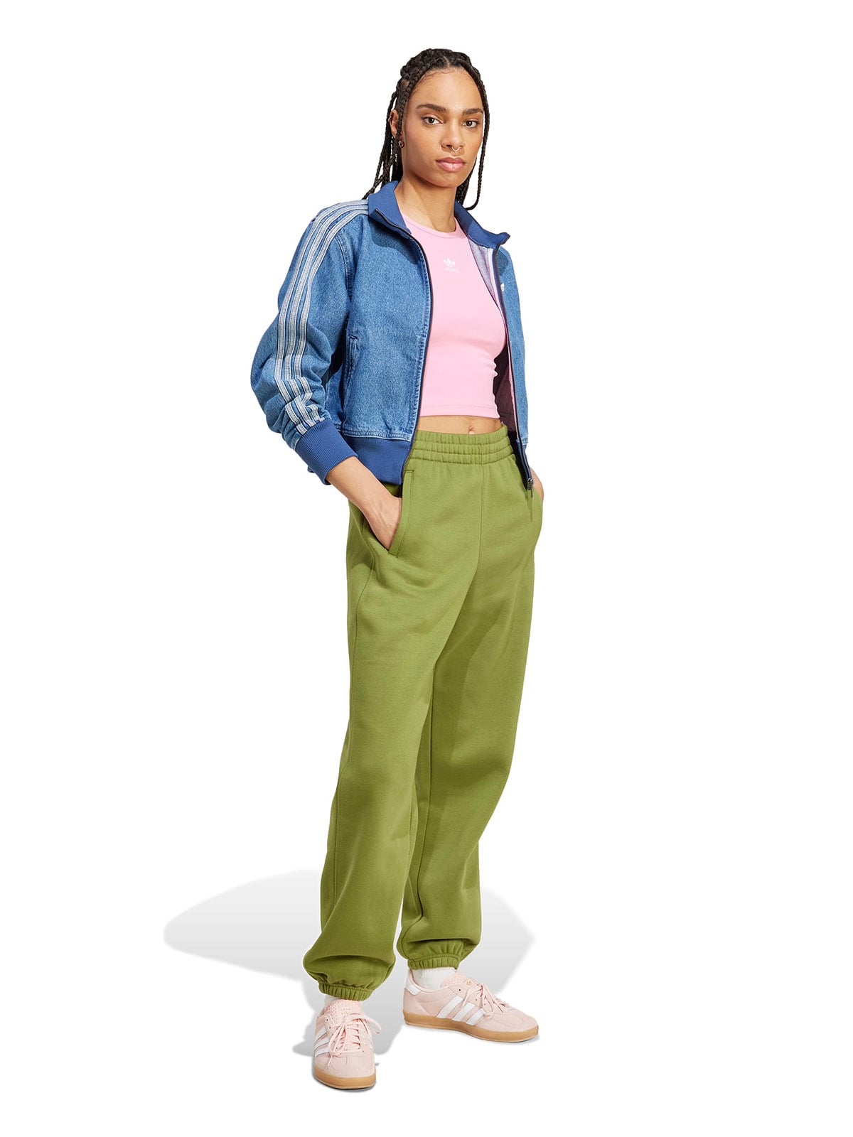POLERA MUJER ADIDAS ORIGINALS SIN MANGAS ESSENTIALS ACANALADA - 1