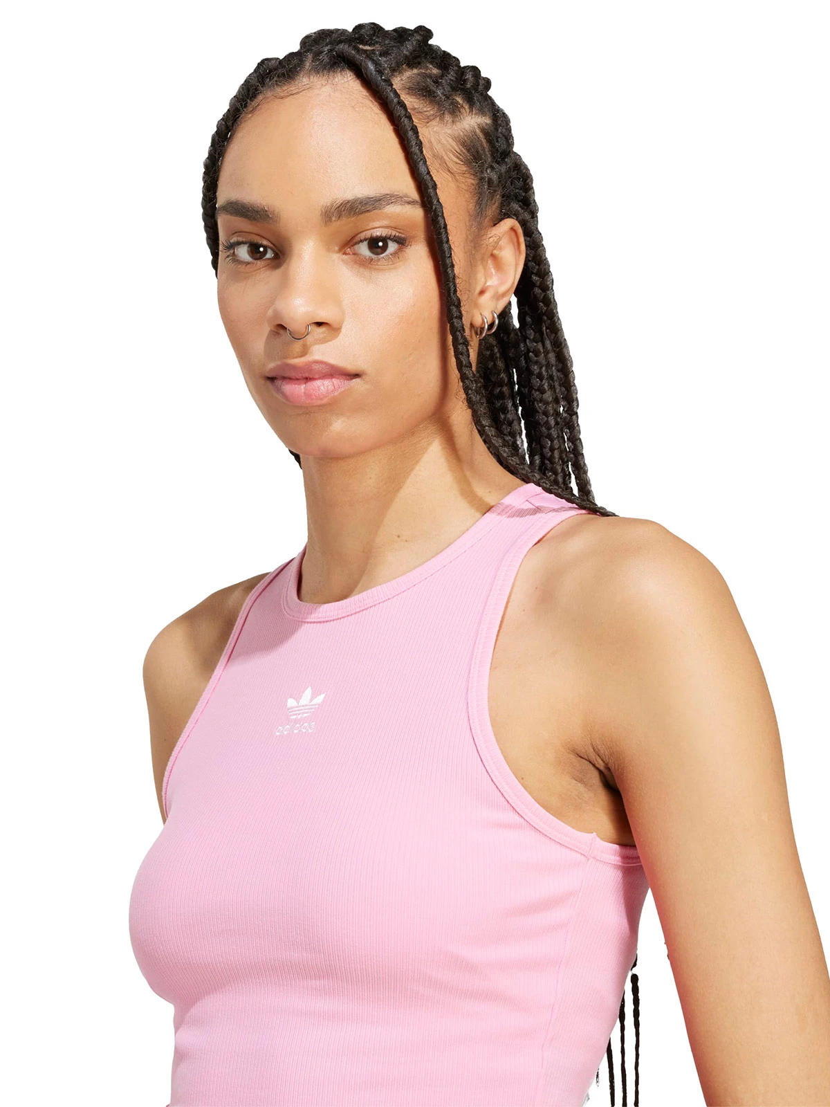 POLERA MUJER ADIDAS ORIGINALS SIN MANGAS ESSENTIALS ACANALADA - 4