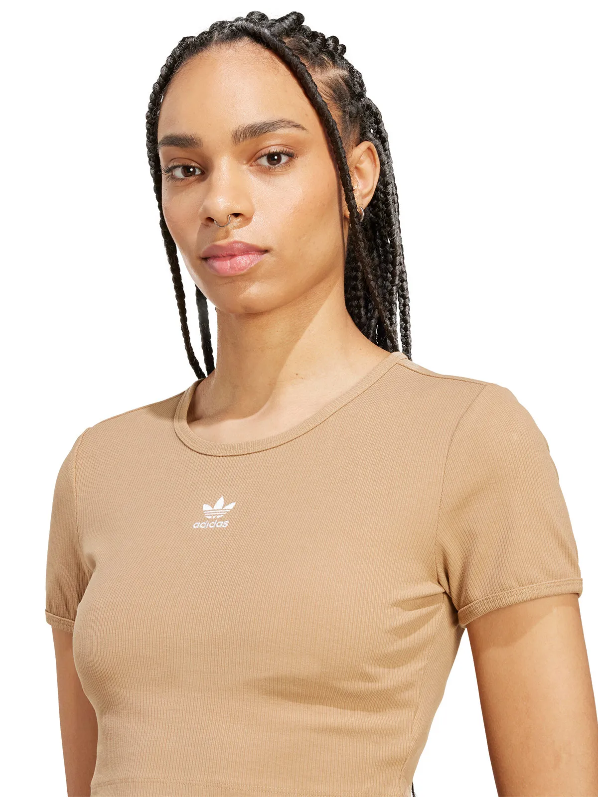 POLERA MUJER ADIDAS ORIGINALS ESSENTIALS ACANALADA - 4
