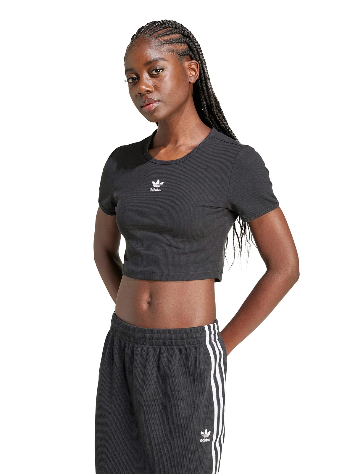 POLERA MUJER ADIDAS ORIGINALS ESSENTIALS ACANALADA - 2