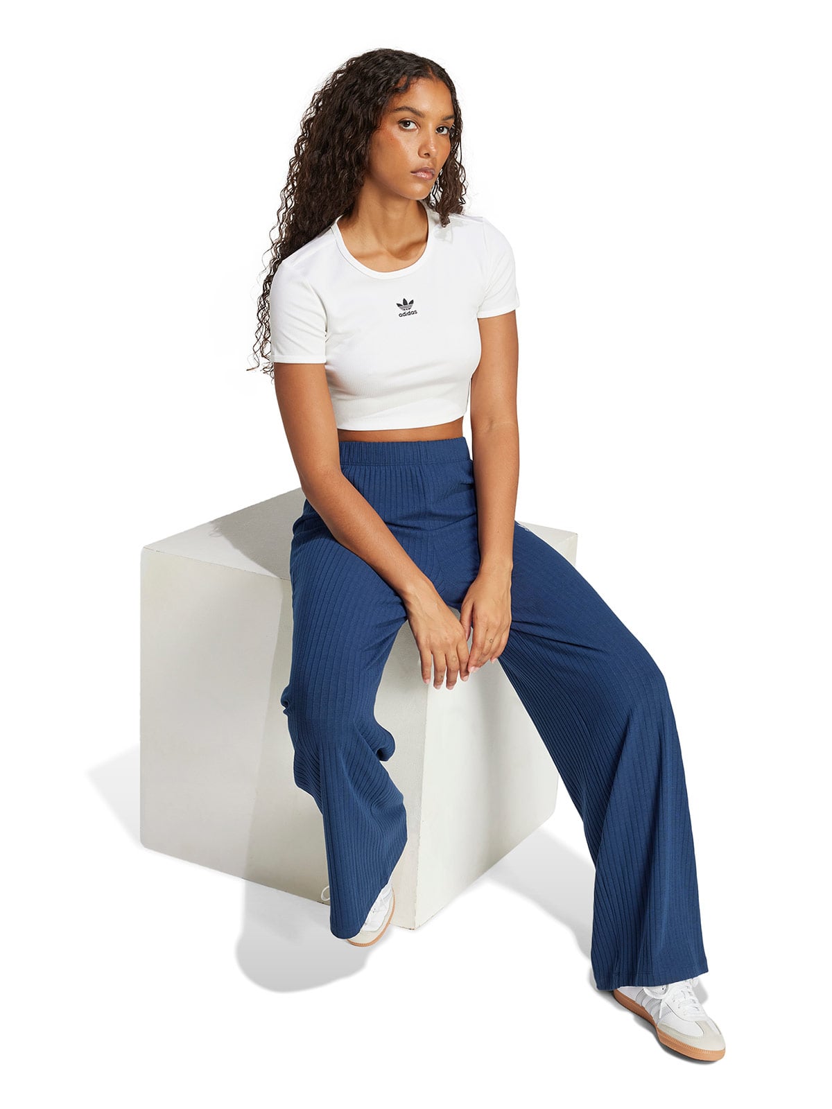 POLERA MUJER ADIDAS ORIGINALS ESSENTIALS ACANALADA - 1