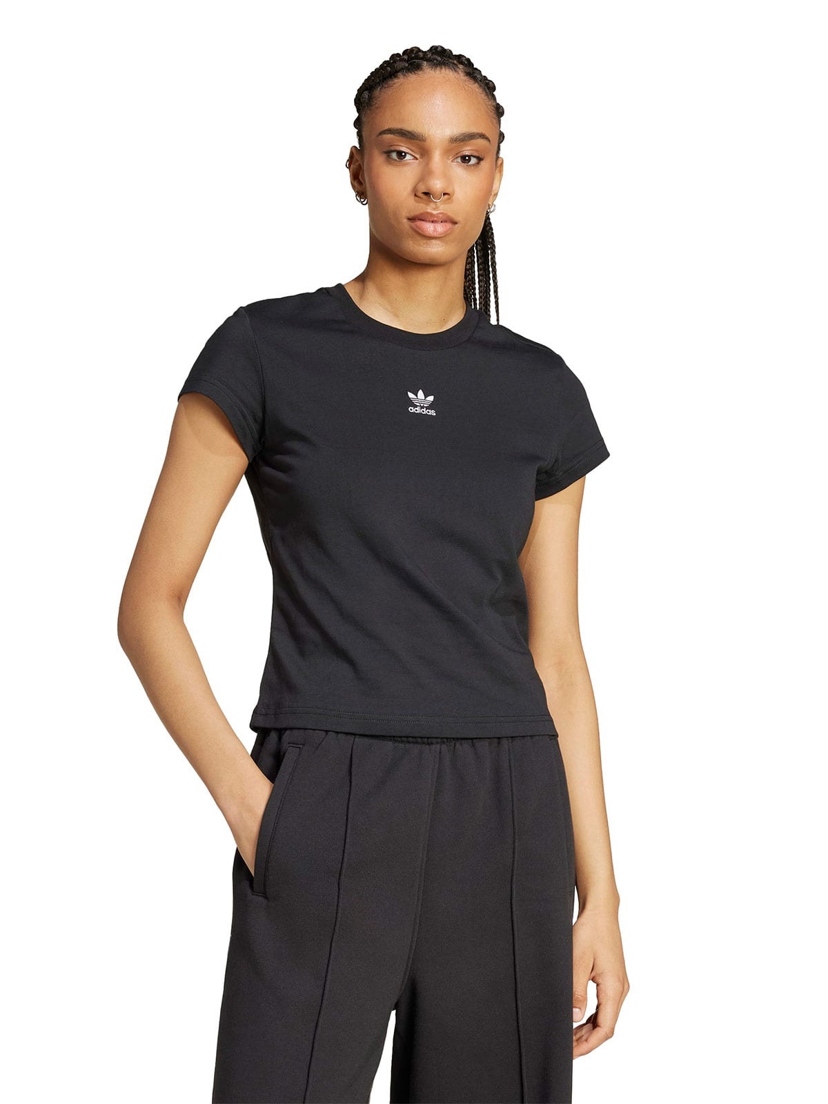 POLERA MUJER ADIDAS ORIGINALS ALGODÓN ESSENTIALS SLIM - 2