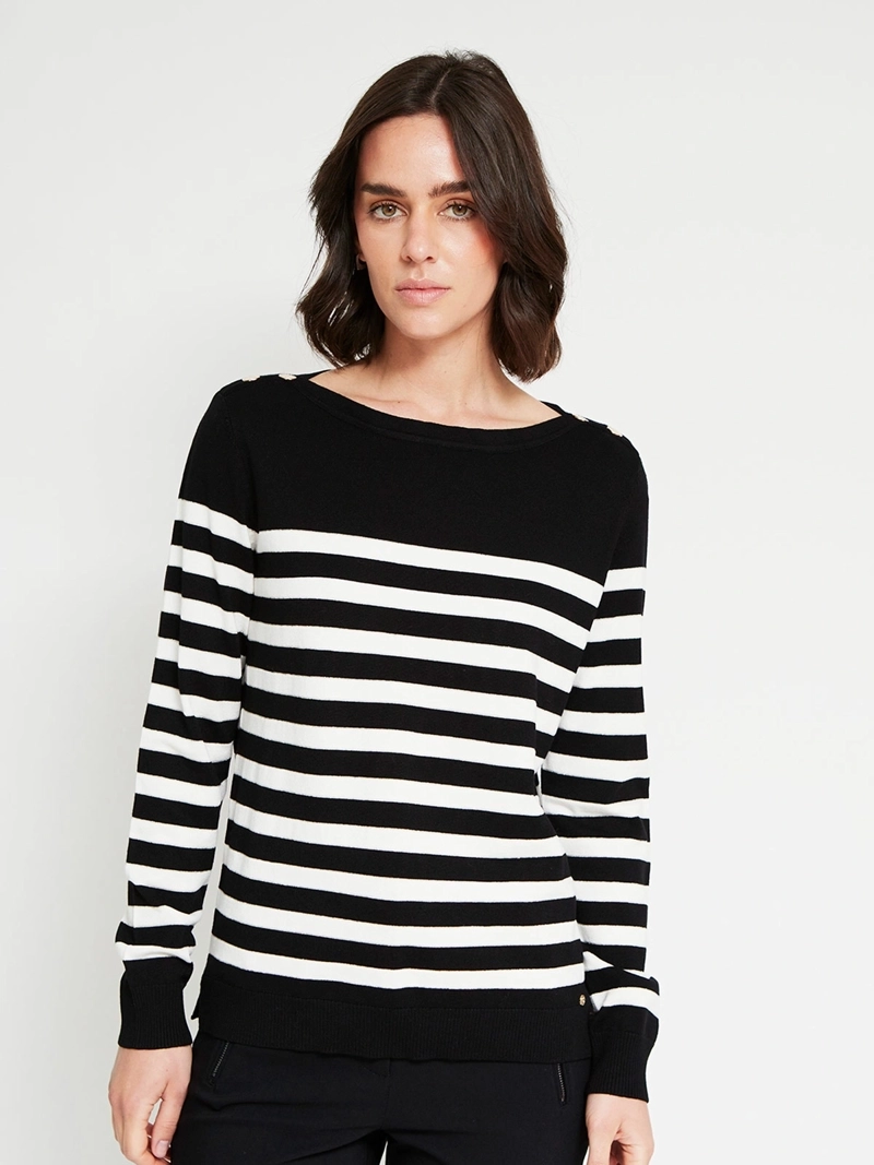 SWEATER MUJER CACHAREL CUELLO BOTE MANGA LARGA - 2