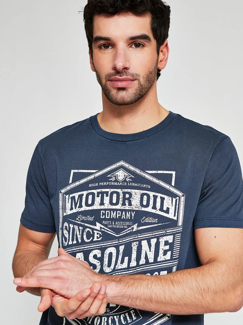 POLERA HOMBRE BARBADOS ALGODÓN MANGA CORTA ESTAMPADA - 3