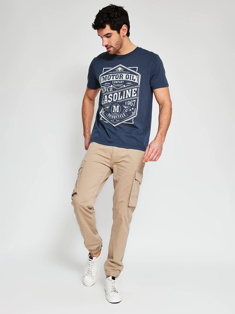 POLERA HOMBRE BARBADOS ALGODÓN MANGA CORTA ESTAMPADA - 4