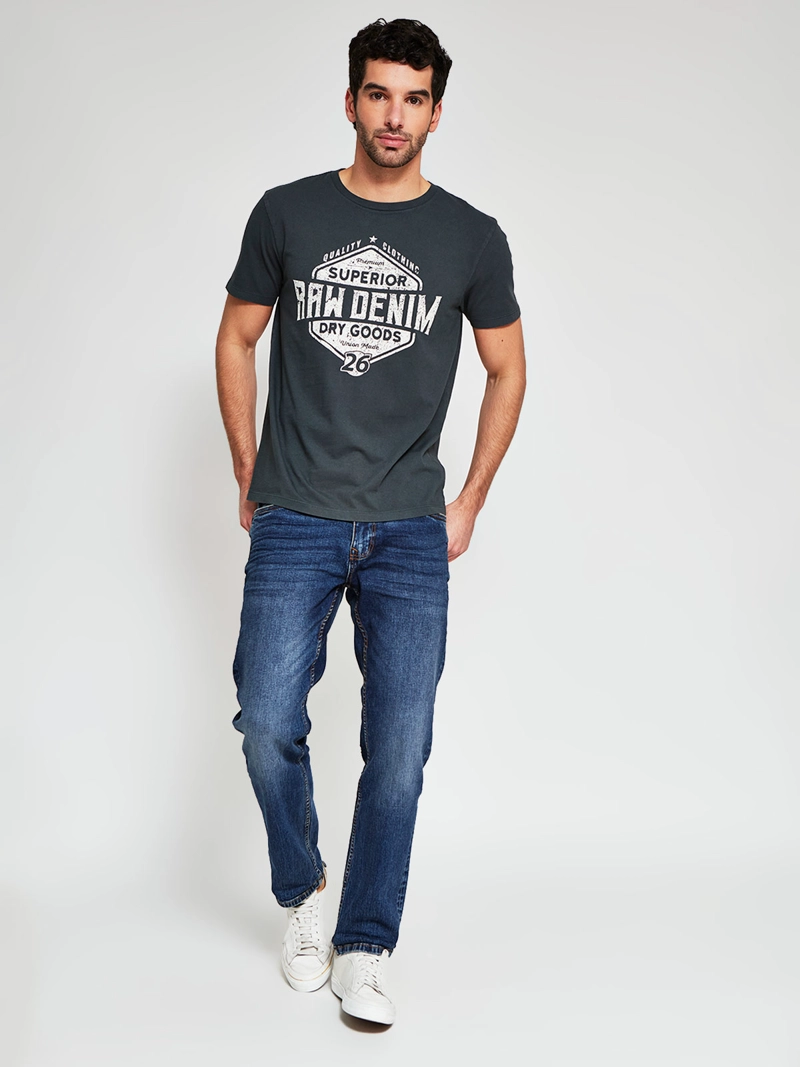 POLERA HOMBRE BARBADOS ALGODÓN MANGA CORTA ESTAMPADA - 4