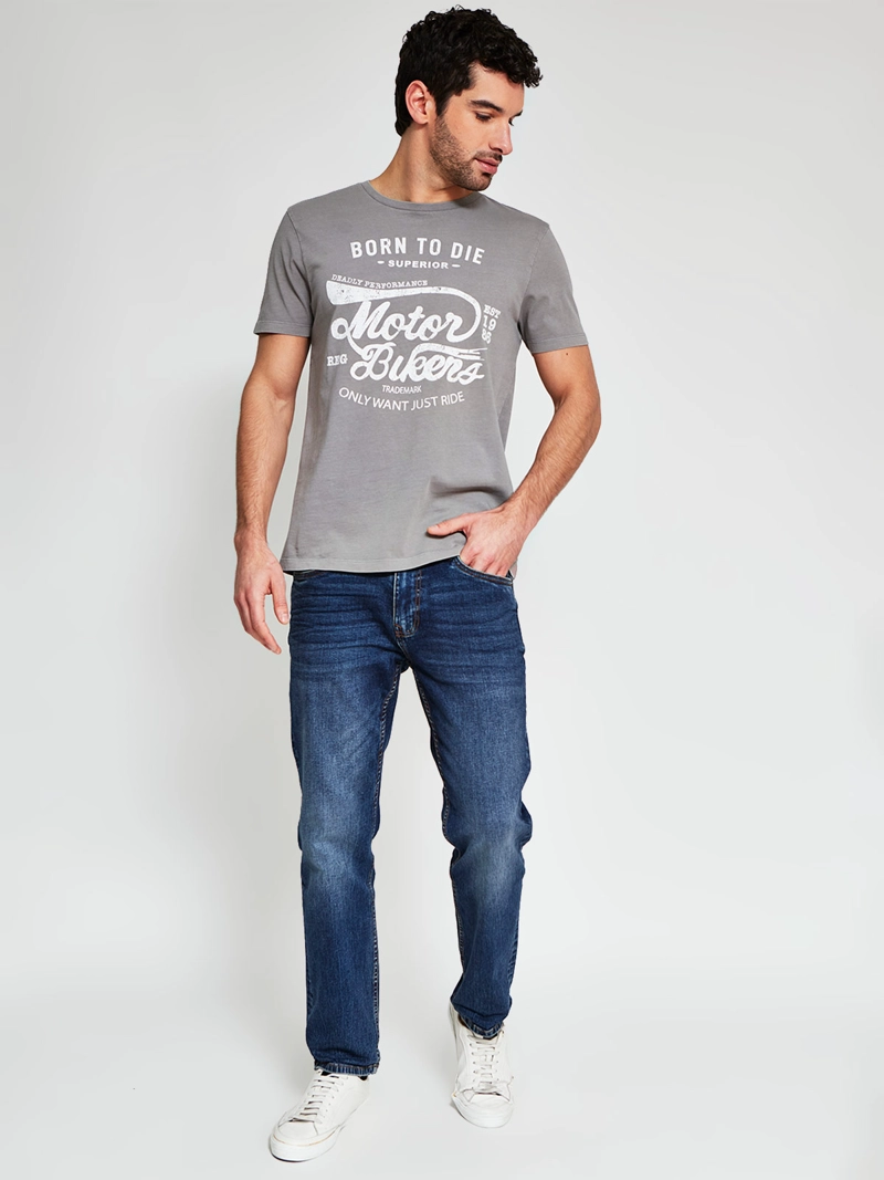 POLERA HOMBRE BARBADOS ALGODÓN MANGA CORTA ESTAMPADA - 4
