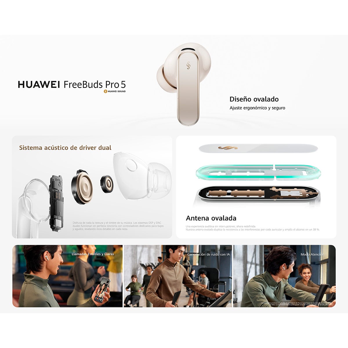 AUDÍFONOS HUAWEI IN EAR FREEBUDS PRO 5 BLUETOOTH - 4