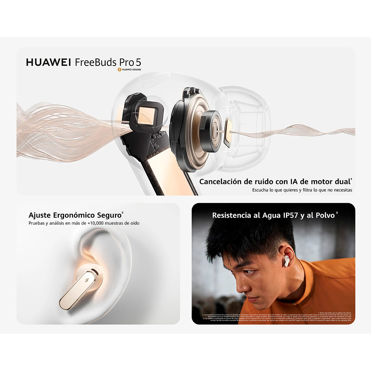 AUDÍFONOS HUAWEI IN EAR FREEBUDS PRO 5 BLUETOOTH - 5