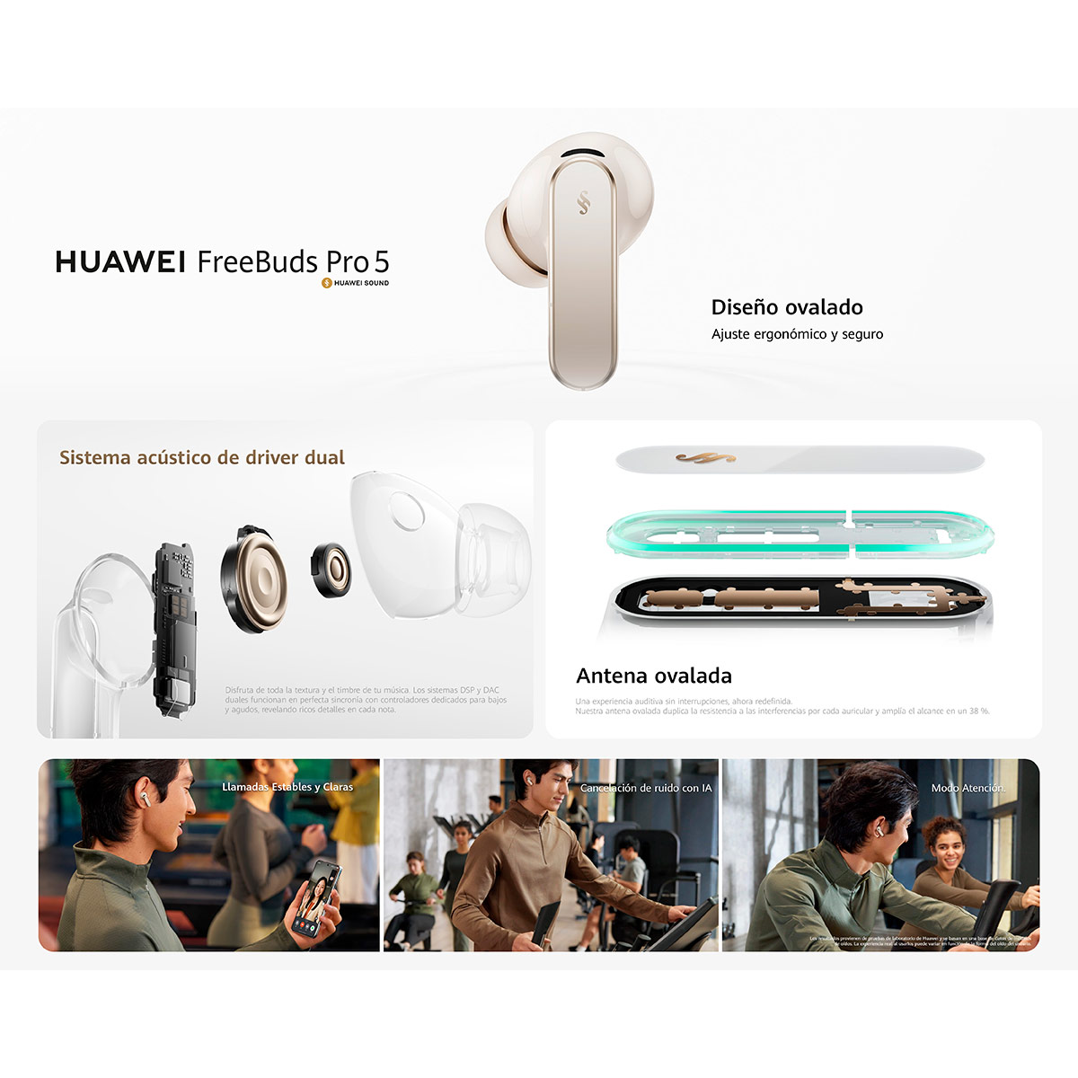 AUDÍFONOS HUAWEI IN EAR FREEBUDS PRO 5 BLUETOOTH - 4